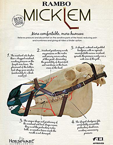 Horseware Cabezada Rambo Micklem Multi Bridle in Size: Full. - Black - Full
