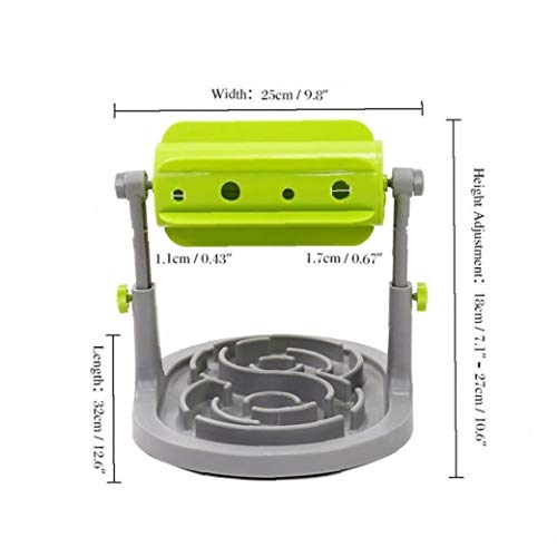 Hotaden Perro Interactivo Educativo alimentador de Alimentos para Perros y Comida para Gatos de Juguete Rompecabezas aburrimiento dispensación alimentador vibratorio Lenta Lenta