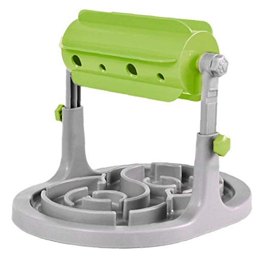 Hotaden Perro Interactivo Educativo alimentador de Alimentos para Perros y Comida para Gatos de Juguete Rompecabezas aburrimiento dispensación alimentador vibratorio Lenta Lenta
