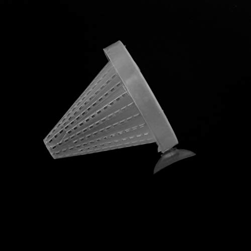 huiouer 1 unidad de plástico cónico acuario rojo gusano alimentador embudo taza de alimentos de pescado herramienta