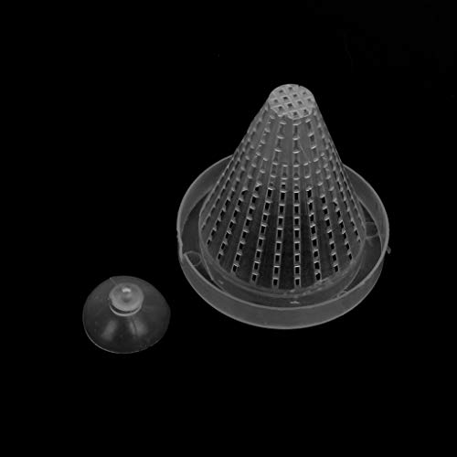 huiouer 1 unidad de plástico cónico acuario rojo gusano alimentador embudo taza de alimentos de pescado herramienta