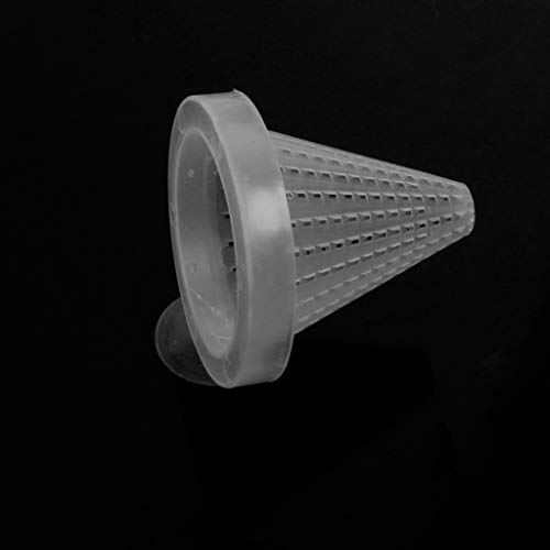 huiouer 1 unidad de plástico cónico acuario rojo gusano alimentador embudo taza de alimentos de pescado herramienta