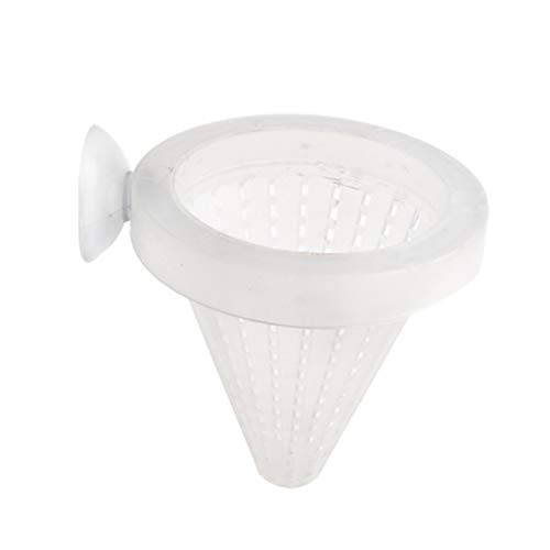 huiouer 1 unidad de plástico cónico acuario rojo gusano alimentador embudo taza de alimentos de pescado herramienta