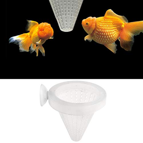 huiouer 1 unidad de plástico cónico acuario rojo gusano alimentador embudo taza de alimentos de pescado herramienta