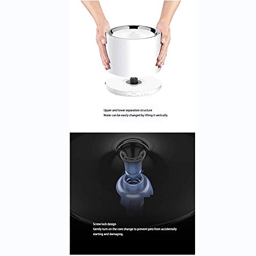 HUIXINLIANG Gato Fuente de Agua, de Acero Inoxidable automático dispensador de Agua Potable for los Gatos, Modo de Trabajo Dual Gato Dispensador de Agua