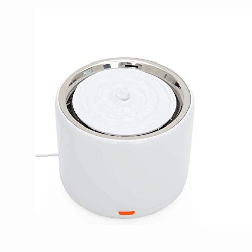 HUIXINLIANG Gato Fuente de Agua, de Acero Inoxidable automático dispensador de Agua Potable for los Gatos, Modo de Trabajo Dual Gato Dispensador de Agua