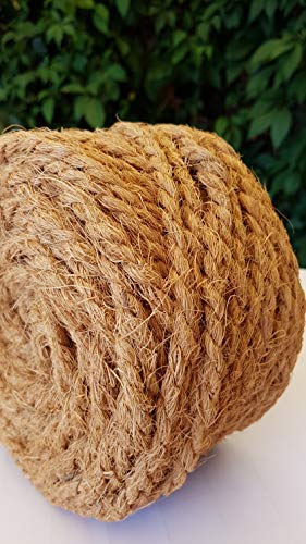 Humusziegel - cuerda de repuesto para poste rascador para gatos 7 mm, 3 x 50 m