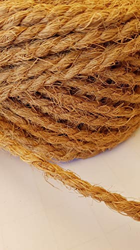 Humusziegel - cuerda de repuesto para poste rascador para gatos 7 mm, 3 x 50 m