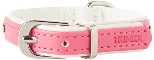 HUNTER - Collar para Perro, de Piel sintética, Brillantes