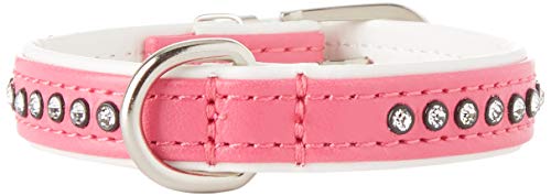 HUNTER - Collar para Perro, de Piel sintética, Brillantes