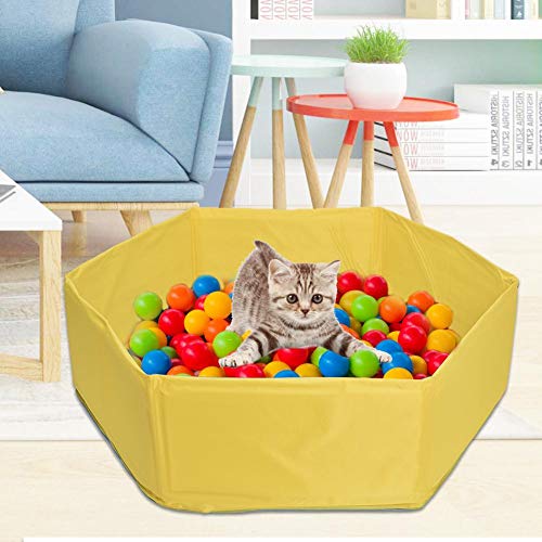 HUVE Piscina Plegable para Mascotas Piscina Portátil para Perros Gatos para Perros Tina De Baño Bañera Bañera De Lavado Piscina De Baño Plegable Piscina para Niños Piscina, 35.43x9.84 Pulgadas