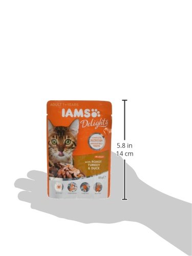 IAMS Delights Adulto con Pavo asado y pato en Gelatina [85 g]