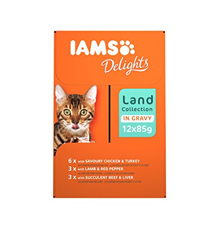 IAMS Delights Gato Adulto Colección Tierra en Salsa [1,02 kg]