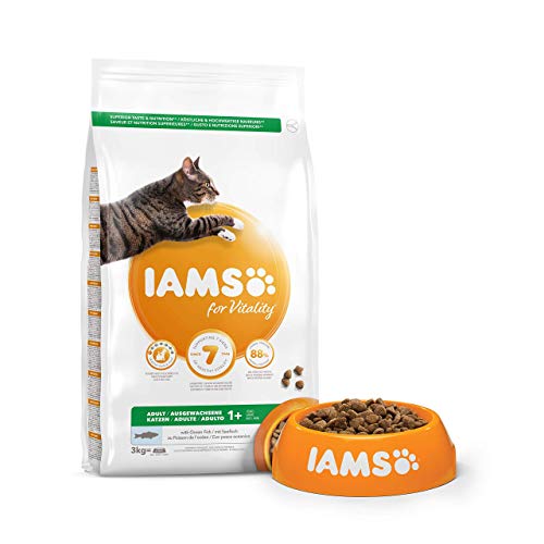 IAMS for Vitality - Alimento para Gato Adulto con pescado oceánico, 3 kg