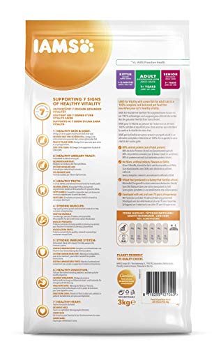 IAMS for Vitality - Alimento para Gato Adulto con pescado oceánico, 3 kg