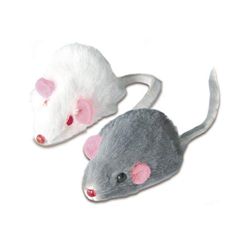 ICA CK42 Juguete de Piel con Forma de Ratón para Gatos