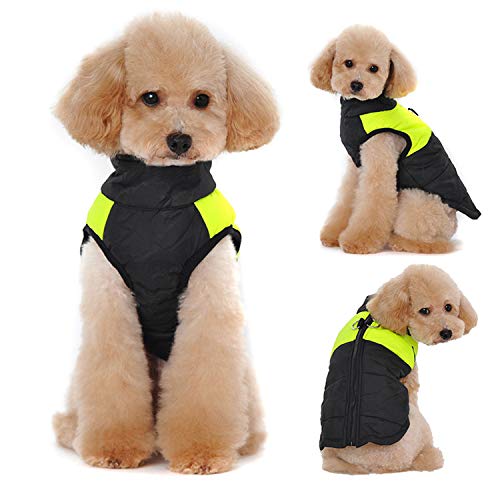 Idepet (TM) Abrigo aprueba de Agua de Perro para Invierno Ropa para Perros pequeños medianos y Grandes Mascotas Tallas S M L XL XXL 3XL 4XL 5XL