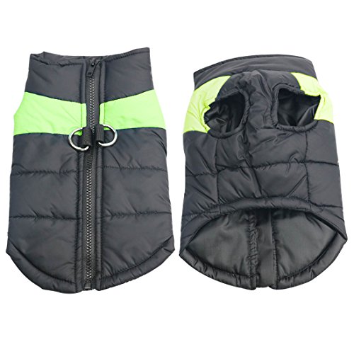 Idepet (TM) Abrigo aprueba de Agua de Perro para Invierno Ropa para Perros pequeños medianos y Grandes Mascotas Tallas S M L XL XXL 3XL 4XL 5XL