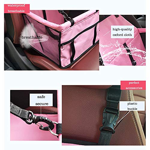 Impermeable para Animal doméstico de alfombra Auto Safety Car cinturón de seguridad - Carcasa Booster Bolsa de transporte PET protección para viaje cojín asiento de coche para perro gato animal