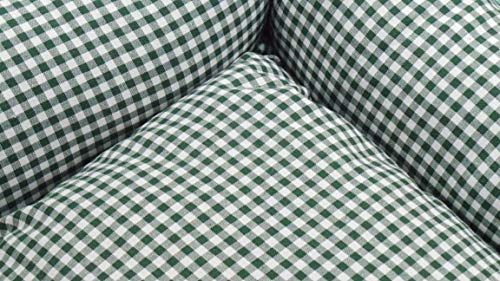 iOn® Cama Cuna para Mascotas Perro Y Gato - Hecho En España - Estampados y Colores Varios (Talla 2-55x45 cm Vichy Verde)