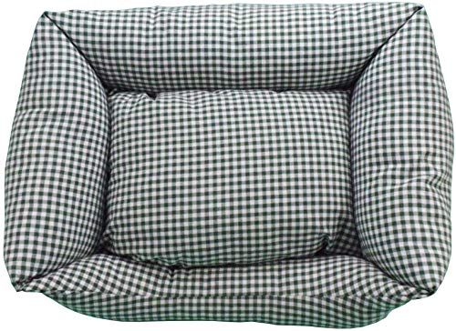iOn® Cama Cuna para Mascotas Perro Y Gato - Hecho En España - Estampados y Colores Varios (Talla 2-55x45 cm Vichy Verde)