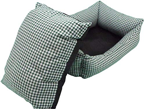 iOn® Cama Cuna para Mascotas Perro Y Gato - Hecho En España - Estampados y Colores Varios (Talla 2-55x45 cm Vichy Verde)