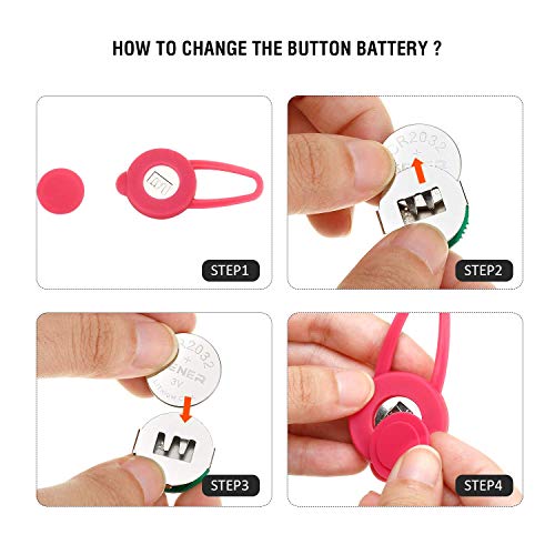 iPobie 5 Piezas Collar Perro Luz, Parpadeo Clip-On Perro Gato Collar Luces Colores Luz de Seguridad Luminoso de Noche Impermeable LED Luz Perro Led Pet Collar Luz para Mascota Gato