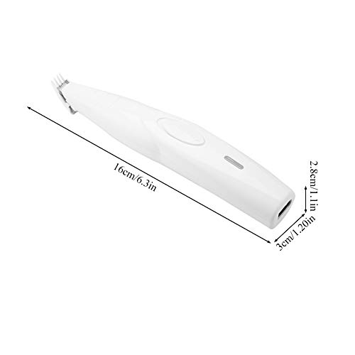 Jadeshay Pet Hair Trimmer - Perro de la preparación del Gato maquinilla eléctrica Piel Trimmer de Pelo Alrededor de la Cara, Ojos, oídos, de la Pata, Ron