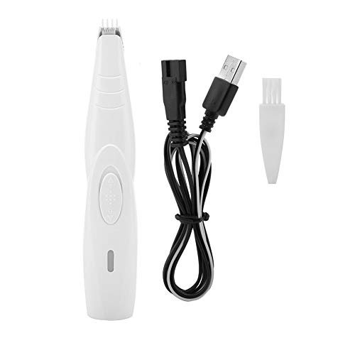Jadeshay Pet Hair Trimmer - Perro de la preparación del Gato maquinilla eléctrica Piel Trimmer de Pelo Alrededor de la Cara, Ojos, oídos, de la Pata, Ron