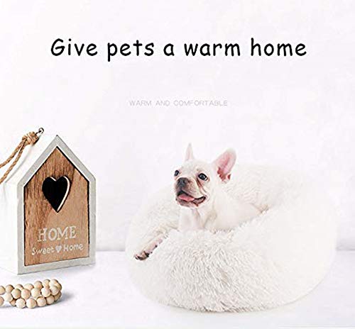 JCT Cama para Gato Cama Para perro Calmante para Gato Cama de Felpa Suave para Mascotas Pequeñas, Medianas, Grandes, Parte Inferior Antideslizante,Lavable a Máquina