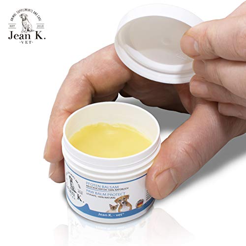 Jean K. - vet® Protección contra la humedad, la sal y la humedad, para perros y gatos, 100% natural, solo cera de abeja, manteca de karité, aceite de caléndula fabricado en Alemania