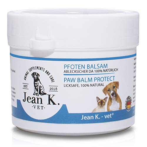 Jean K. - vet® Protección contra la humedad, la sal y la humedad, para perros y gatos, 100% natural, solo cera de abeja, manteca de karité, aceite de caléndula fabricado en Alemania