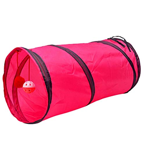 JIAXIA Juguete para gatos interior de 2/3/4/5 pliegues, tubo de túnel plegable para gatos, tienda de taladro, juguete para gatos, juguete para gatos