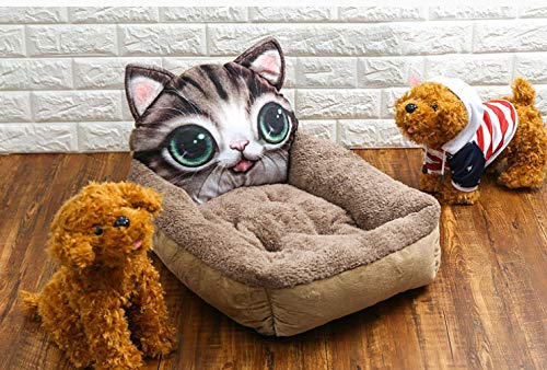 jiwenhua Mascotas, Dibujos Animados, Perros, Gatos, Gatos, Mascotas, 3D Imprime café, Tigre Manchado, Gato Fang, tamaño Grande.