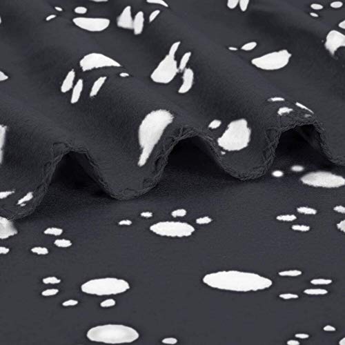 JPYH 3 pezzi Mantas Suaves Felpa,Pequeña Impresión Paño Grueso y Suave Manta Suave, 100 cm x 70 cm para Perros Gatos Conejos y Otras Mascotas