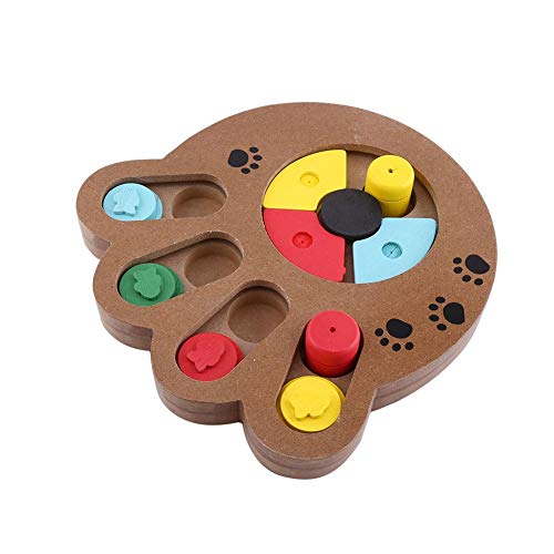 Juguete de madera para mascotas, juguetes para masticar de madera Mascotas Cuidado de los dientes Juguete molar Juguete educativo de madera tratado con alimentos para perros y gatos inteligentes(Pata)