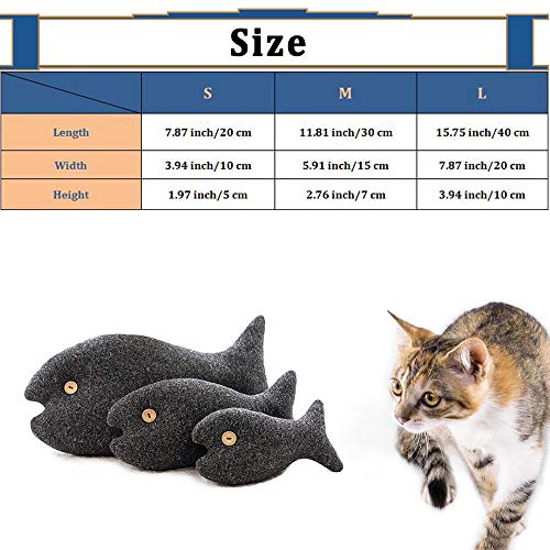 Juguete de peluche para gato y pez, almohada de peluche para mascotas, juguete de gato y gato