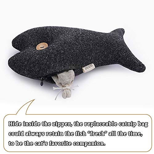 Juguete de peluche para gato y pez, almohada de peluche para mascotas, juguete de gato y gato