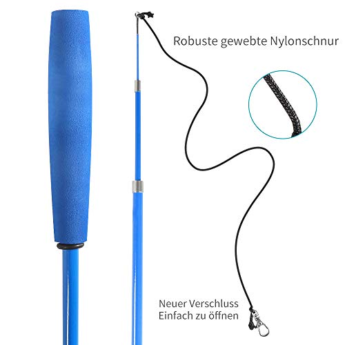 Juguete interactivo para gatos con plumas para gatos.
