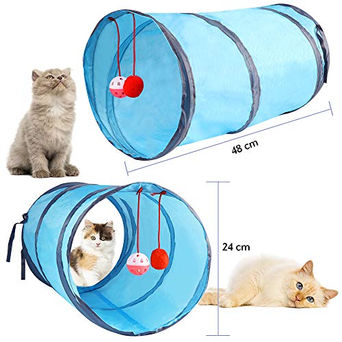 Juguete interactivo para gatos con plumas para gatos.
