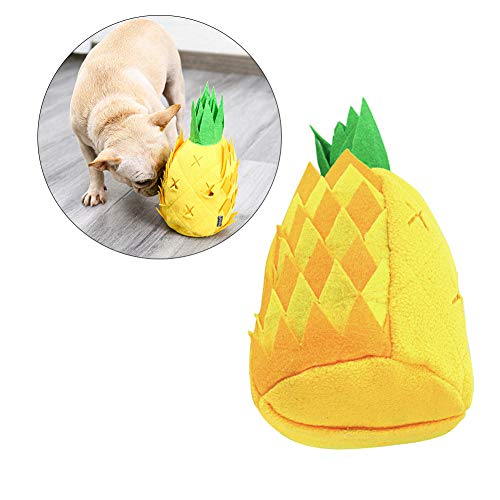 Juguete para perro Mascota Masticar Trato Juguete para Perro Snuffle Juguete de Alimentación Esterilla de Oniffing Entrenamiento Juguete Forma de Piña