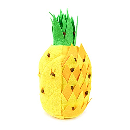 Juguete para perro Mascota Masticar Trato Juguete para Perro Snuffle Juguete de Alimentación Esterilla de Oniffing Entrenamiento Juguete Forma de Piña