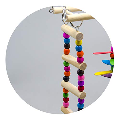 Juguetes de madera con escaleras de oscilación de pájaro, juguetes para escalada de masajes de animales familiares.