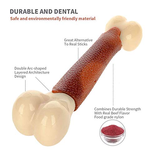 Juguetes Perro, Juguete para mordeduras de perros, palillo de limpieza de dientes para el alimentador de alimentos para perros, juguetes resistentes a las mordeduras no tóxicas