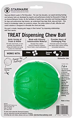 JULIUS K9 59800 Treat Dispensing Chew Ball - L, 10 Cm, L, Multicolor