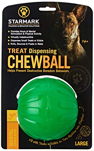 JULIUS K9 59800 Treat Dispensing Chew Ball - L, 10 Cm, L, Multicolor