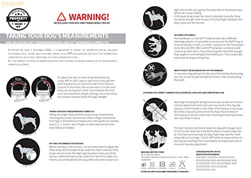 JULIUS-K9 IDC Power Arnés para Perros, Azul, Talla 1, 1 Unidad