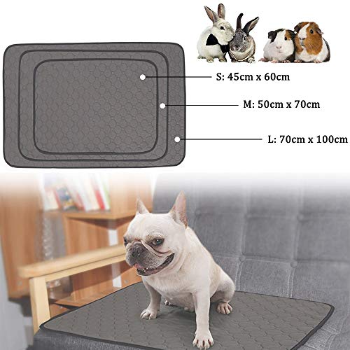 JWShang Forro Polar para Jaula de Conejillo de Indias, Lavable para Mascotas, Alfombrilla Impermeable Reutilizable, Alfombrilla Antideslizante para Perros y Gatos