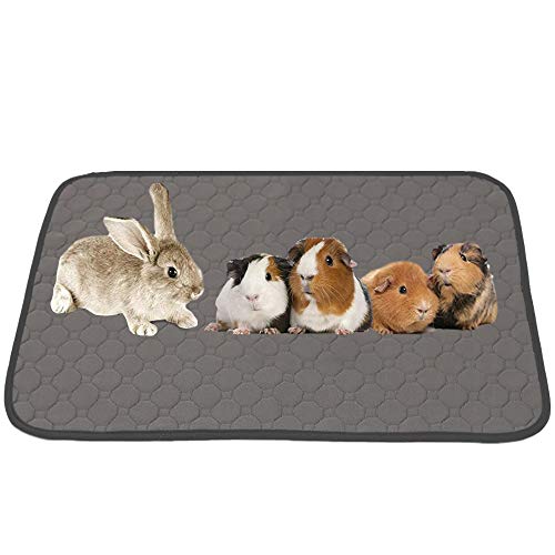 JWShang Forro Polar para Jaula de Conejillo de Indias, Lavable para Mascotas, Alfombrilla Impermeable Reutilizable, Alfombrilla Antideslizante para Perros y Gatos