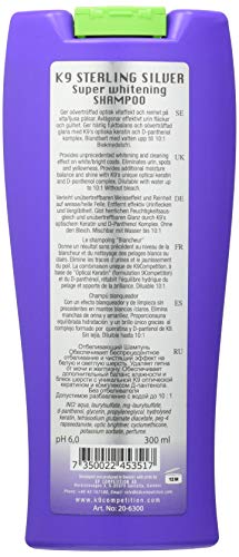 K9 Sterling Silver Champú para Perro 300 ml